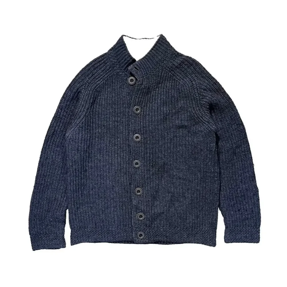 ✨Paolo Mondo Wool Blend Button Down Navy Sz Medium Cardigan✨